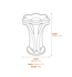 Flower Stone Birdbath Dimensions Diagram