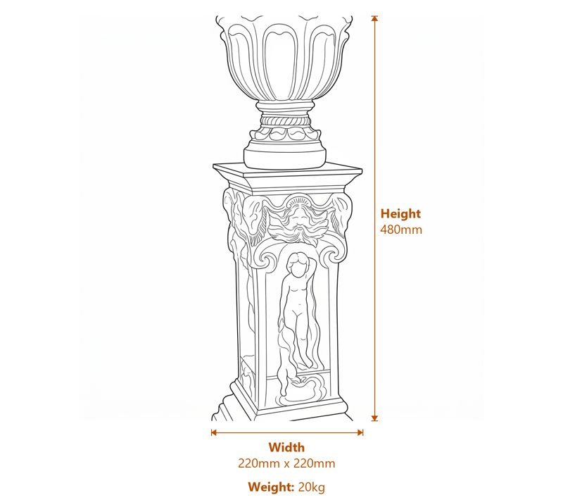Garden Decor Dimensions Diagram
