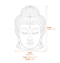 Grand Buddha Head Stone Statue Dimensions Diagram