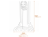 Proud Lion Upright Stone Fountain Dimensions Diagram