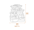 Mossy Crags Self Contained Water Feature Dimensions Diagram