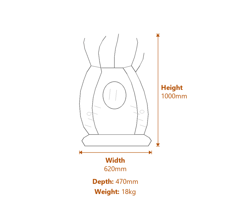 Cascading Water Features Dimensions Diagram