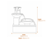 Bella Self Contained Water Feature Dimensions Diagram