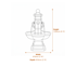 Piazza Self Contained Water Feature Dimensions Diagram