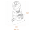 Toad of Toad Hall Bronzed Garden Sculpture Dimensions Diagram