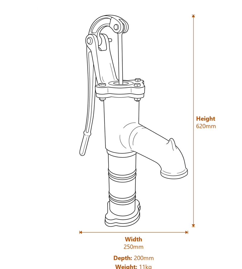 Steel Water Features Dimensions Diagram