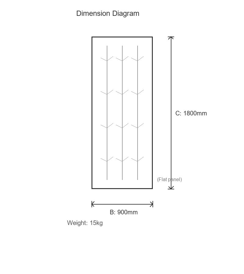 Garden Screens Dimensions Diagram