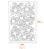 Daisy Steel Decorative Garden Screen 0.7m Dimensions Diagram
