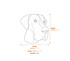 Great Dane Wall Bust Dimensions Diagram