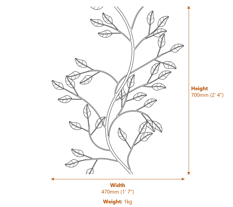 Garden Screens Dimensions Diagram