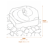 Rippled Basalt Water Feature Dimensions Diagram