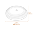 Smooth Pebble Sandstone Water Feature Dimensions Diagram