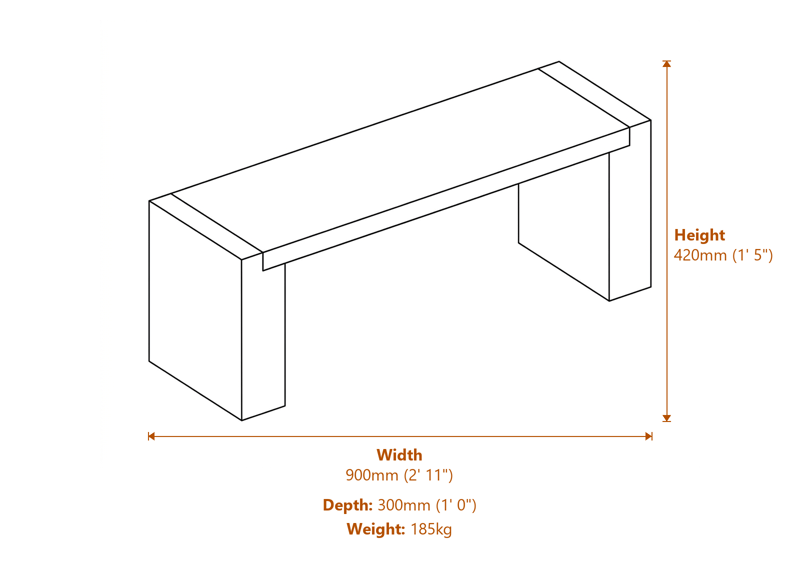 Garden Decor Dimensions Diagram