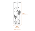 Dandelion Steel Decorative Garden Column Dimensions Diagram