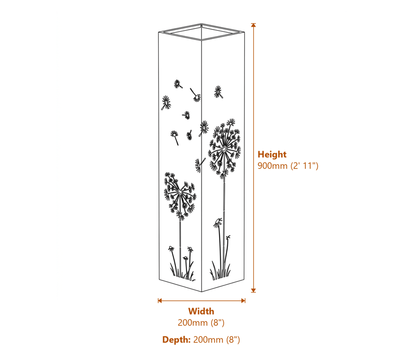  Decorative Garden Columns Dimensions Diagram