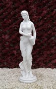 Grace Garden Statue in White - Front View