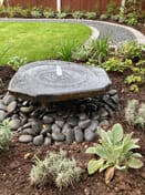 Large Basalt Slab Water Feature