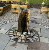 Large Basalt Column Water Feature