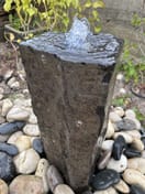 Drilled Basalt Column Garden Water Feature 60cm