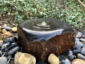 Rounded Basalt Column Garden Water Feature