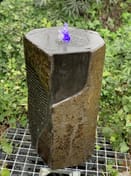 Chiselled Basalt Column Garden Water Feature
