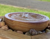 Sandstone Babbling Bowl Water Feature Medium