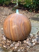 Large Rainbow Sandstone Sphere Water Feature Original