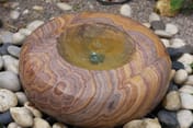 Curved Rainbow Sandstone Bowl Water Feature
