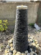 Large Slate Column Water Feature Original