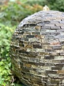 Tiled Slate Sphere Garden Water Feature