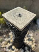 Twisted Slate Column Garden Water Feature