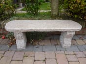Pink Rustic Granite Garden Bench