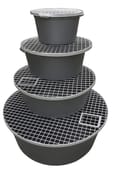 70cm Plastic Garden Water Feature Reservoir with Grid