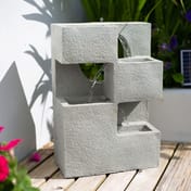 Cubed Solar Powered Water Feature