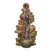 Rustic Flowing Jugs Self Contained Water Feature