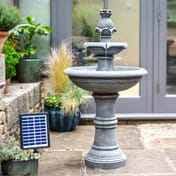 Traditional Solar Powered 3 Tier Fountain