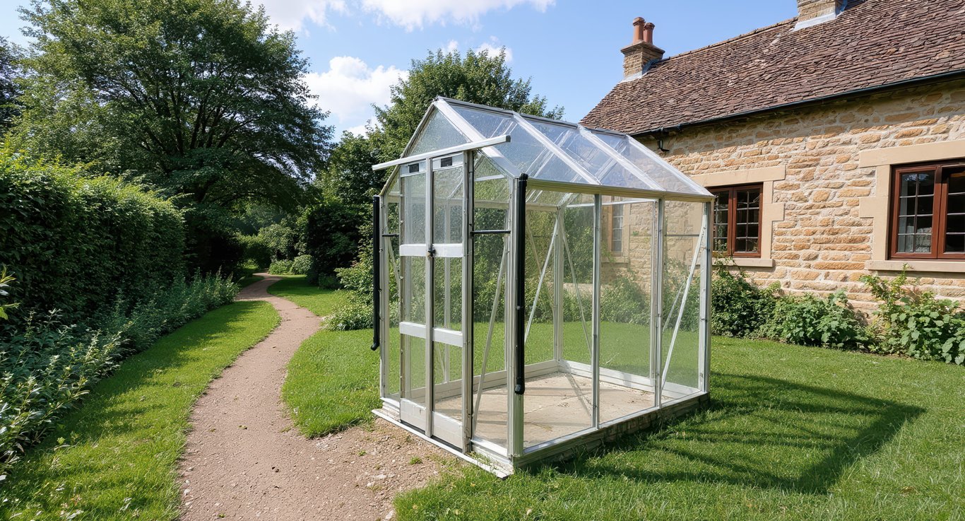 Elite Compact 4x6 Greenhouse with Toughened Glazing