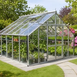 Elite Titan 1000 10x10 powder-coated aluminium greenhouse for longest UK lifespan