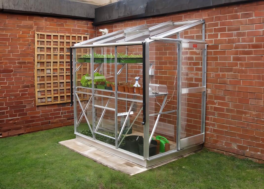 Elite Windsor 4x6 Lean-to Greenhouse