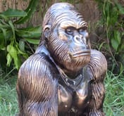 Gorilla Garden Statue in Bronze