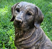 Labrador Garden Statue in Bronze