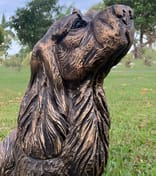 Springer Spaniel Garden Statue in Bronze