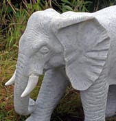 Standing Elephant Garden Statue in Granite