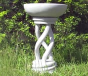 Spiral Bird Bath in Granite Original