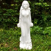 Flora Goddess of Flowers Ornament in Garden Setting