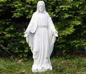 Jesus Garden Statue - White Alabaster Finish