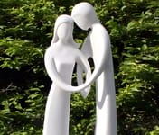 Endless Love Garden Statue front view