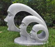 Evolution Garden Statue in Granite - Original Photo