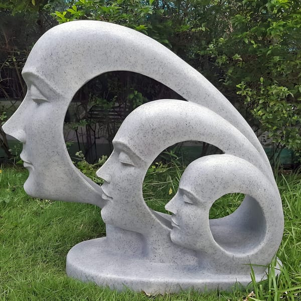 Evolution Garden Statue in Granite