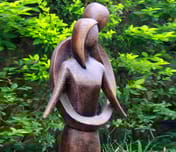 Infinite Love Garden Ornament in Bronze